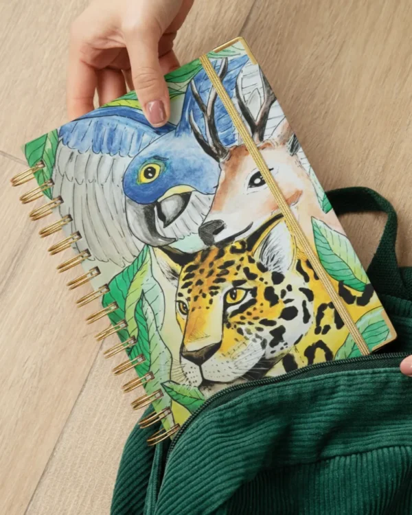 Agenda Almas del Bosque diseño artesanal de naturaleza por Dafne Aguilar Estilo Indi.